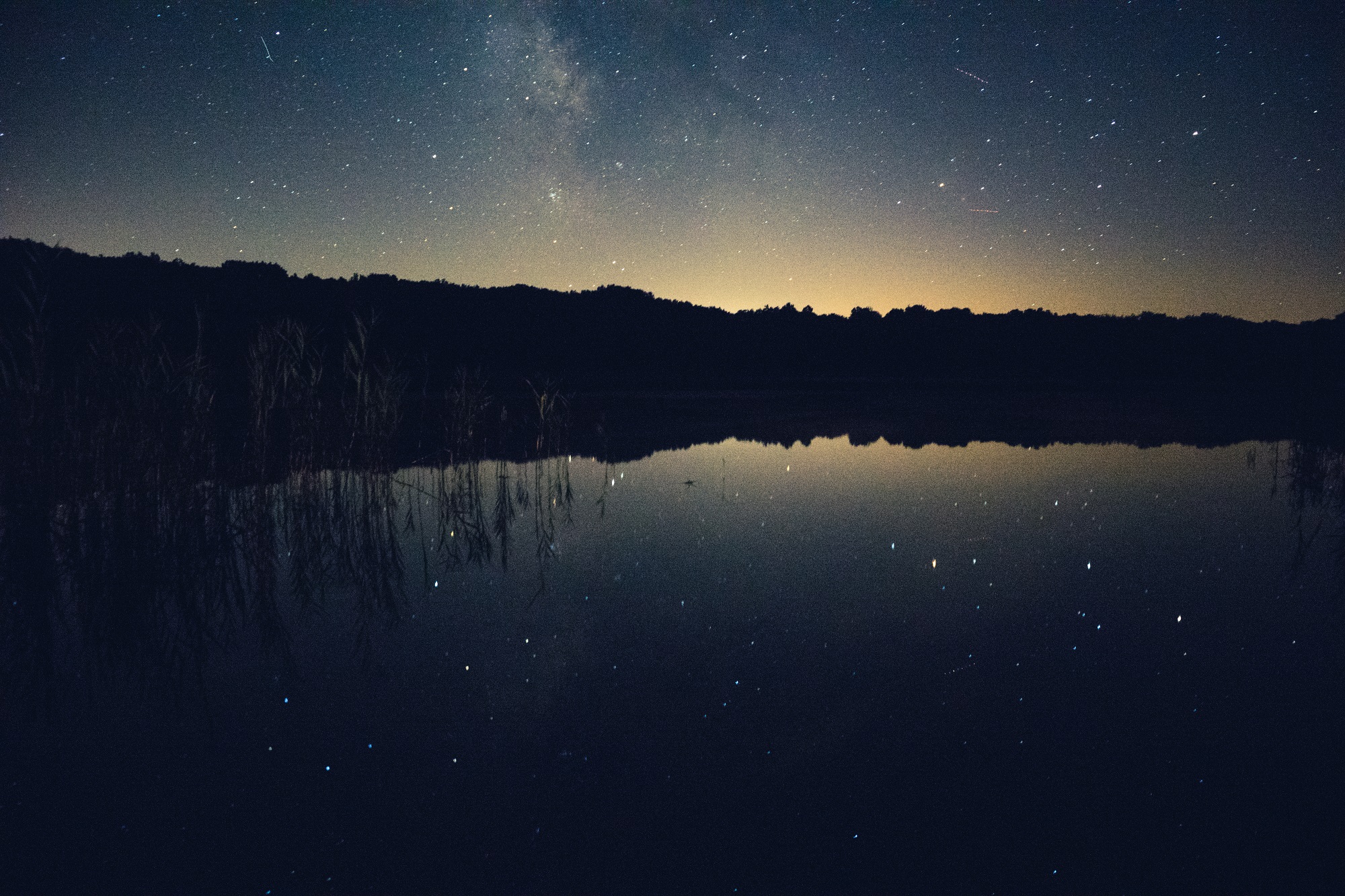 Indian Lake Star Reflections